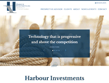 Tablet Screenshot of harbourinv.com